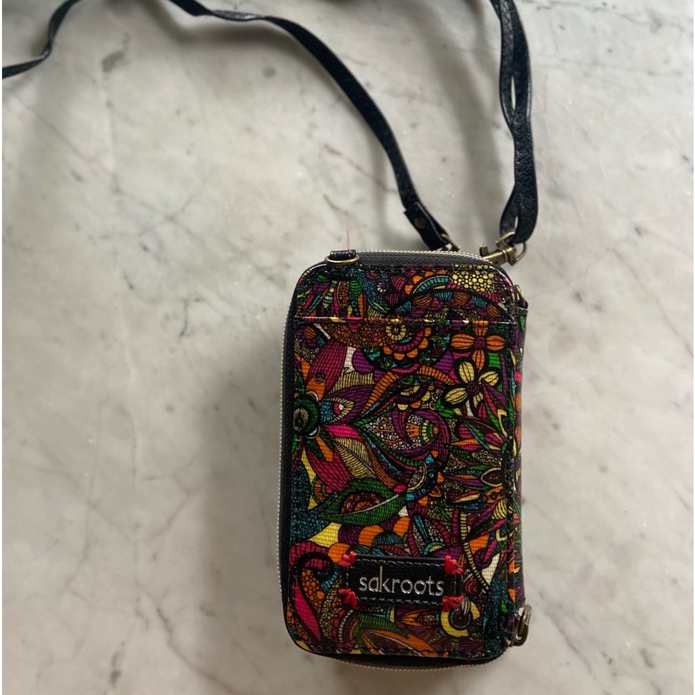 Sakroots Artist Circle Rainbow Spirit Desert Small Crossbody Purse